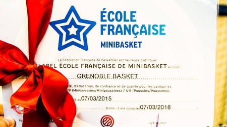 Label « Ecole Française de MiniBasket » pour le GB38